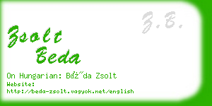 zsolt beda business card